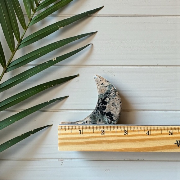 Polished Stone Crescent Moon Figurine – Stone Type Unknown - Picture 7 of 10